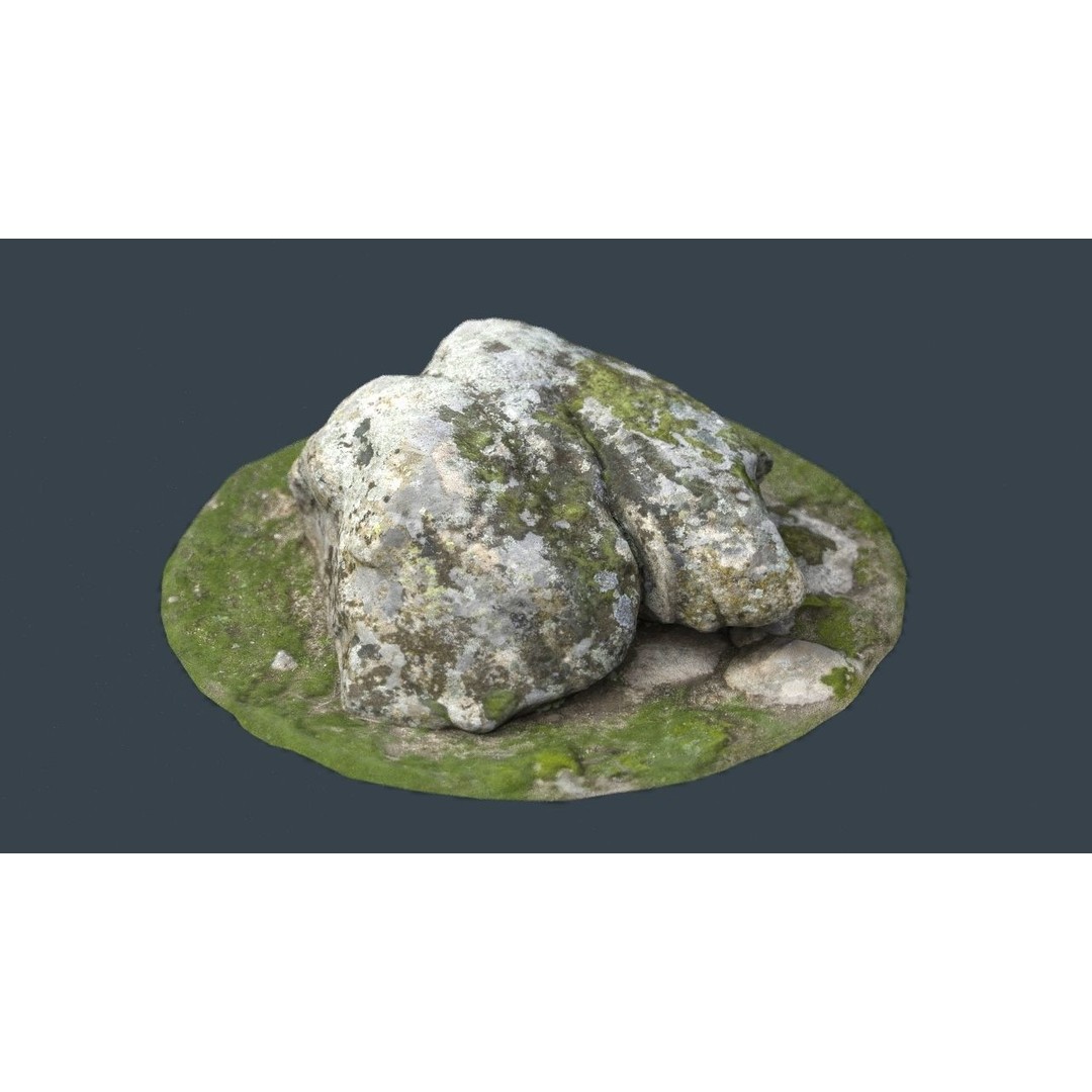 Rock 38 3D Model – Low Poly Landscape Asset, FBX, OBJ, Blender - View 16