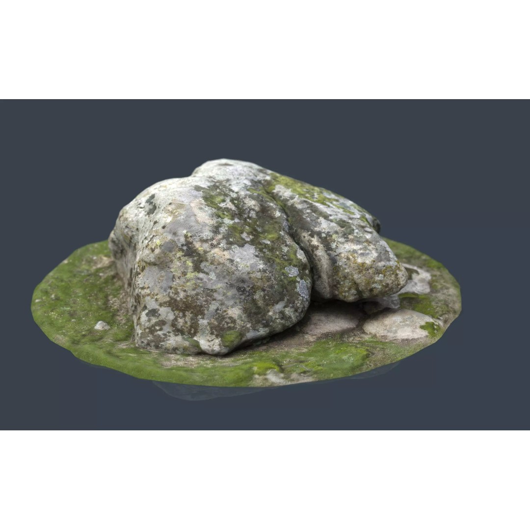 Rock 38 3D Model – Low Poly Landscape Asset, FBX, OBJ, Blender - View 2