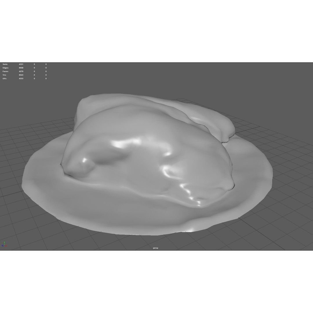 Rock 38 3D Model – Low Poly Landscape Asset, FBX, OBJ, Blender - View 4