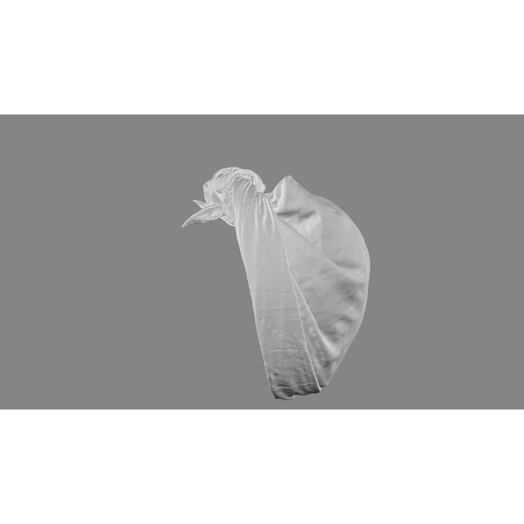 Scarf 3D Model – Fashion Accessory, PBR Textures, FBX