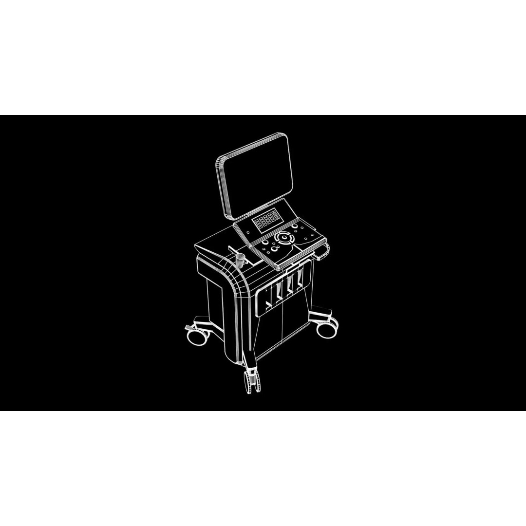 Medical Ultrasound Machine 3D Model – Textured Scene for Rendering