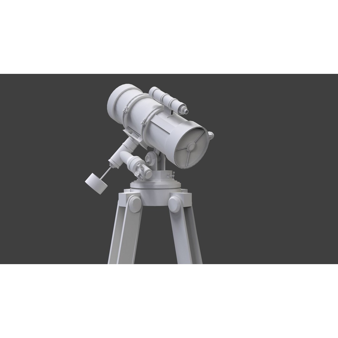 Astronomical Telescope 3D Model – High Poly Space Equipment, FBX, OBJ - View 18