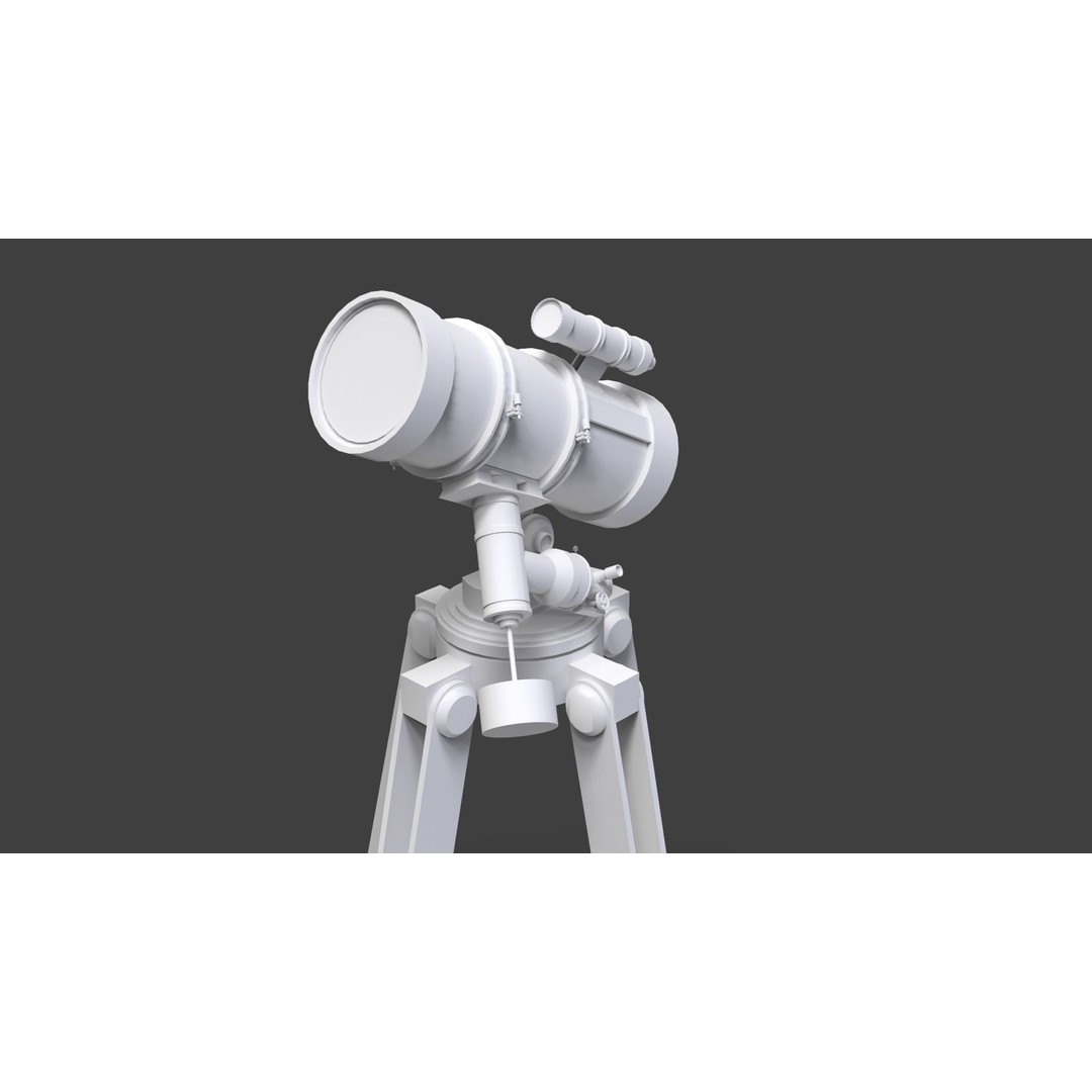Astronomical Telescope 3D Model – High Poly Space Equipment, FBX, OBJ - View 20