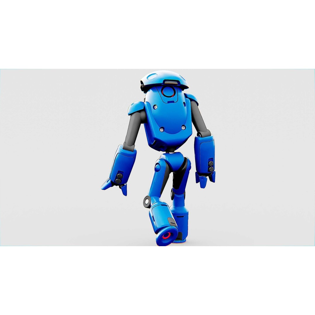 Utility Bot Sophie 3D Model – Rigged Sci-Fi Character for Games, FBX - View 10