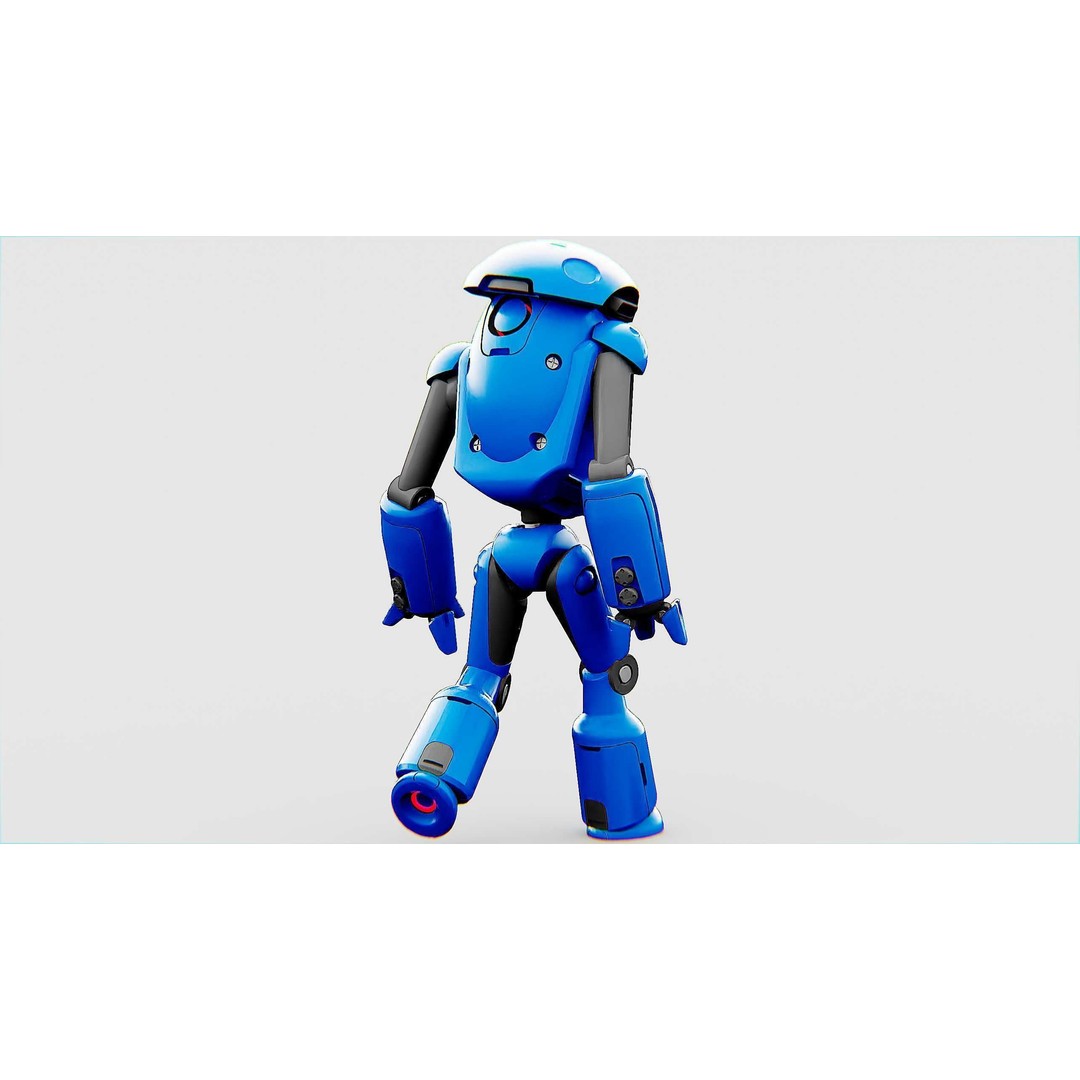 Utility Bot Sophie 3D Model – Rigged Sci-Fi Character for Games, FBX - View 12