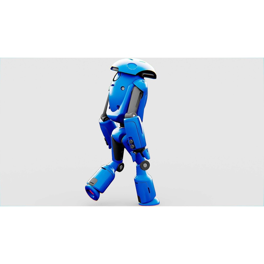 Utility Bot Sophie 3D Model – Rigged Sci-Fi Character for Games, FBX - View 13