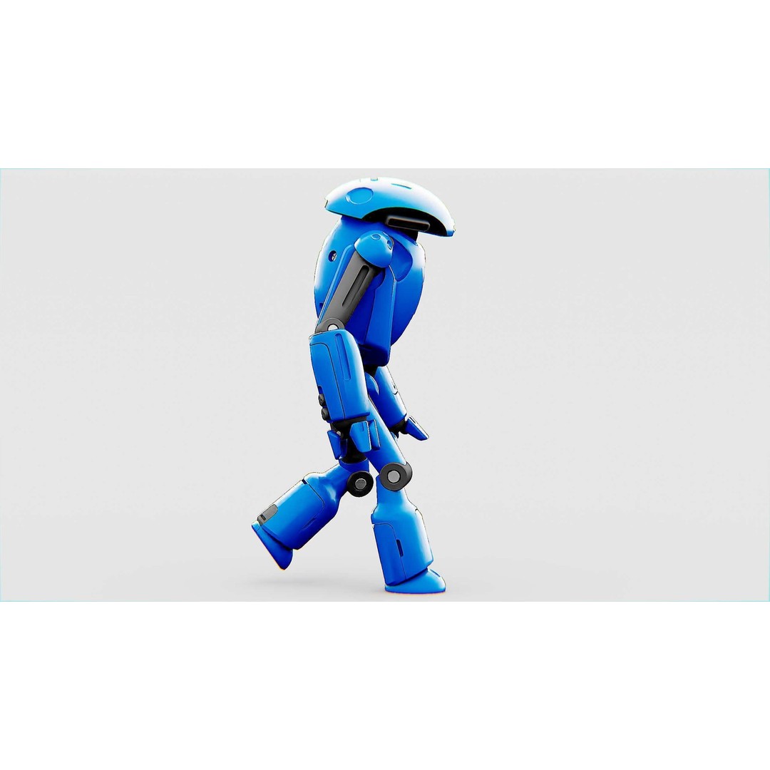 Utility Bot Sophie 3D Model – Rigged Sci-Fi Character for Games, FBX - View 14