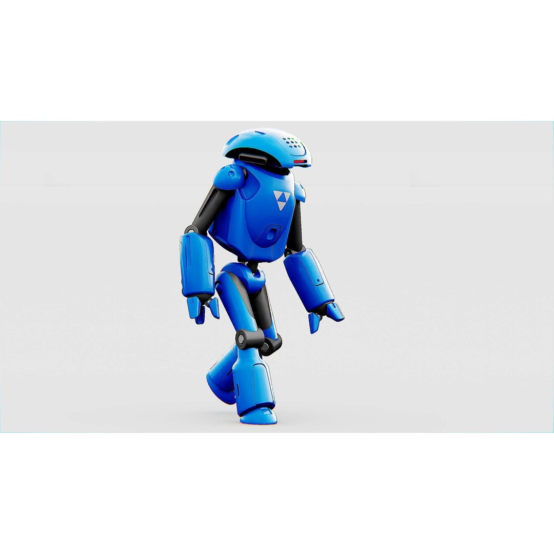 Utility Bot Sophie 3D Model – Rigged Sci-Fi Character for Games, FBX - View 16