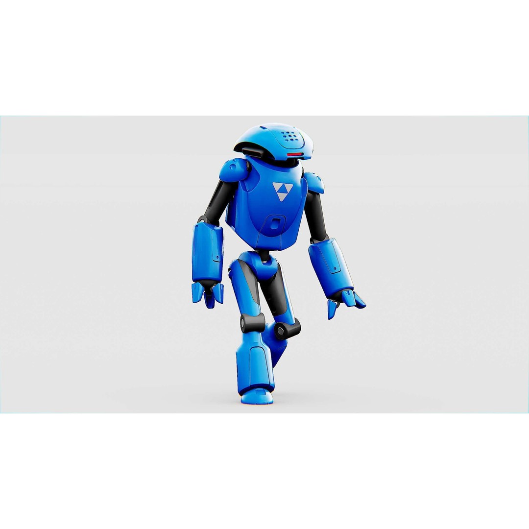 Utility Bot Sophie 3D Model – Rigged Sci-Fi Character for Games, FBX - View 17