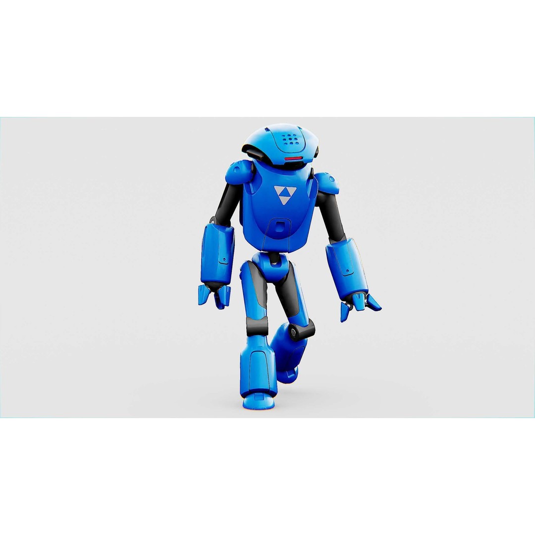 Utility Bot Sophie 3D Model – Rigged Sci-Fi Character for Games, FBX - View 18