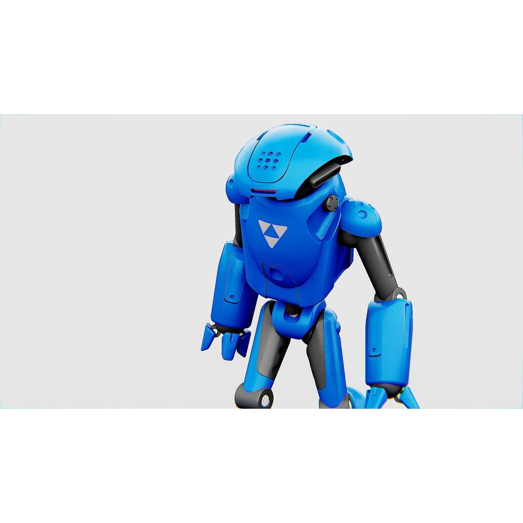 Utility Bot Sophie 3D Model – Rigged Sci-Fi Character for Games, FBX - View 19