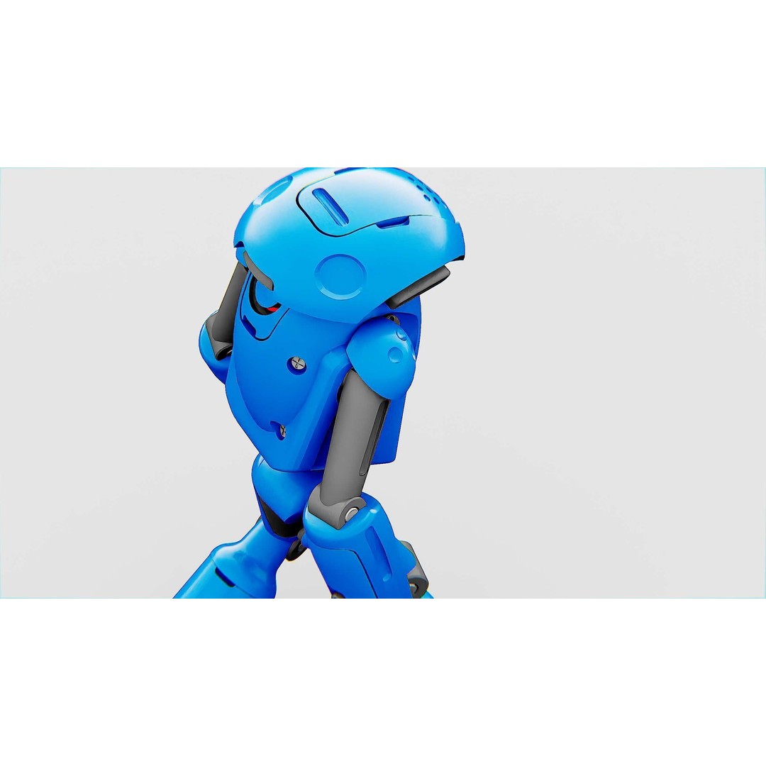 Utility Bot Sophie 3D Model – Rigged Sci-Fi Character for Games, FBX - View 21