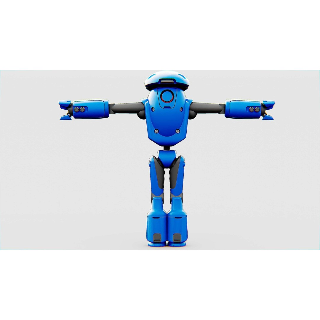 Utility Bot Sophie 3D Model – Rigged Sci-Fi Character for Games, FBX - View 26