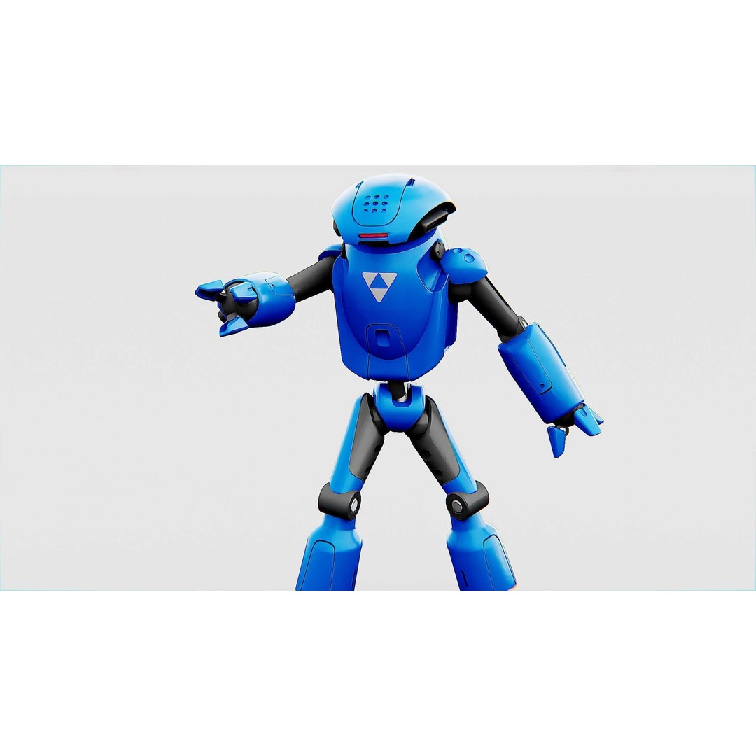 Utility Bot Sophie 3D Model – Rigged Sci-Fi Character for Games, FBX - View 27