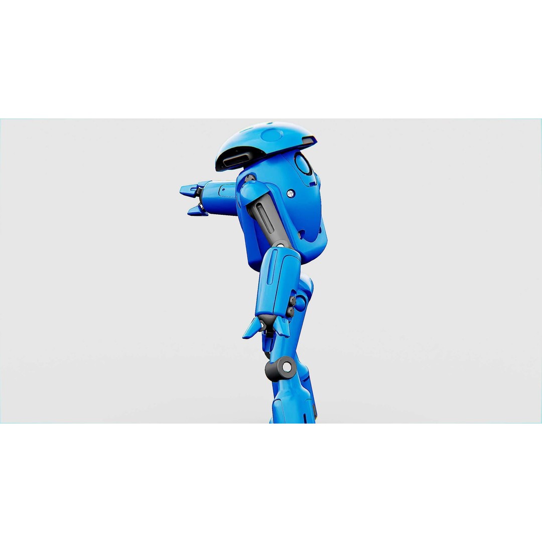 Utility Bot Sophie 3D Model – Rigged Sci-Fi Character for Games, FBX - View 28