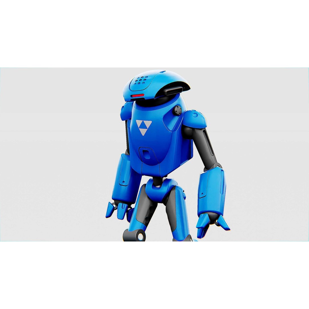 Utility Bot Sophie 3D Model – Rigged Sci-Fi Character for Games, FBX - View 3