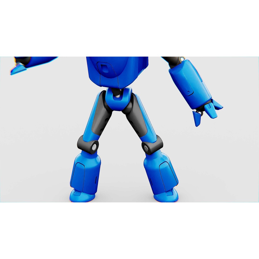 Utility Bot Sophie 3D Model – Rigged Sci-Fi Character for Games, FBX - View 30