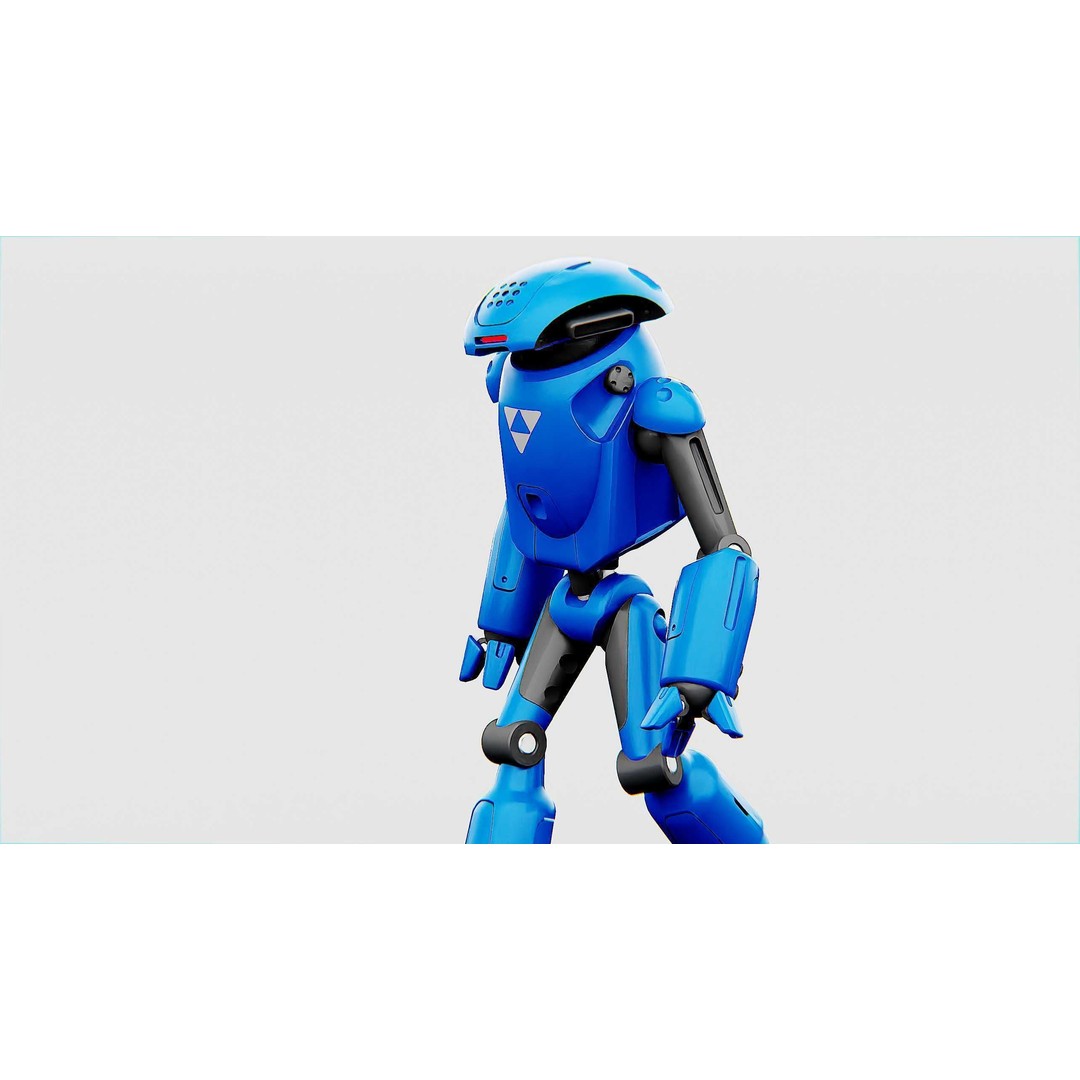 Utility Bot Sophie 3D Model – Rigged Sci-Fi Character for Games, FBX - View 4