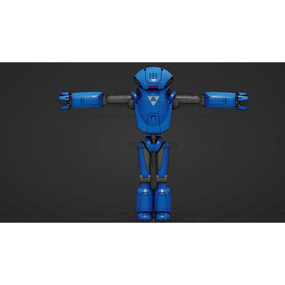 Utility Bot Sophie 3D Model – Rigged Sci-Fi Character for Games, FBX - View 40