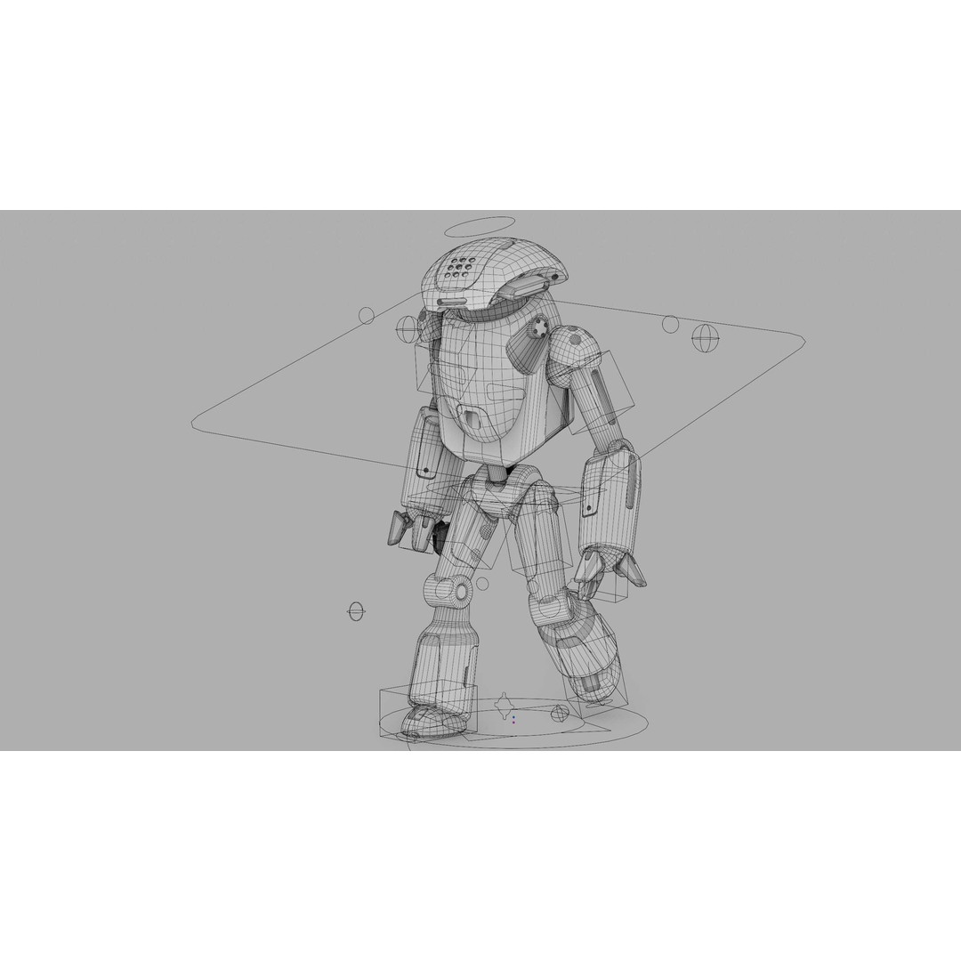 Utility Bot Sophie 3D Model – Rigged Sci-Fi Character for Games, FBX - View 41
