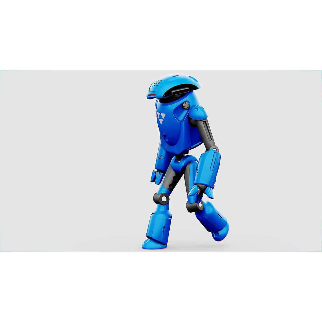 Utility Bot Sophie 3D Model – Rigged Sci-Fi Character for Games, FBX - View 5