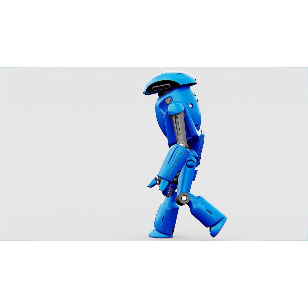 Utility Bot Sophie 3D Model – Rigged Sci-Fi Character for Games, FBX - View 7