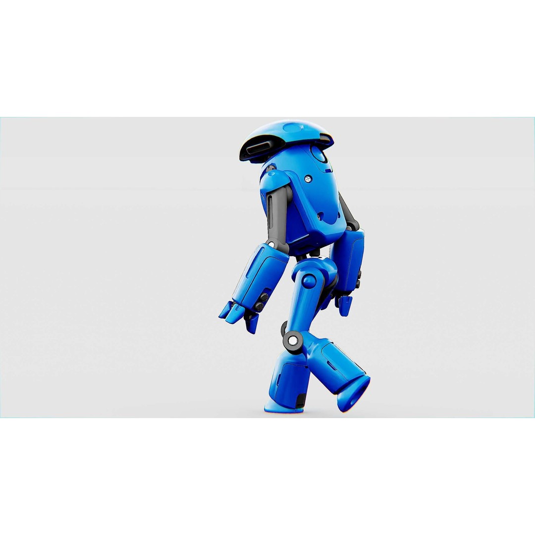 Utility Bot Sophie 3D Model – Rigged Sci-Fi Character for Games, FBX - View 8