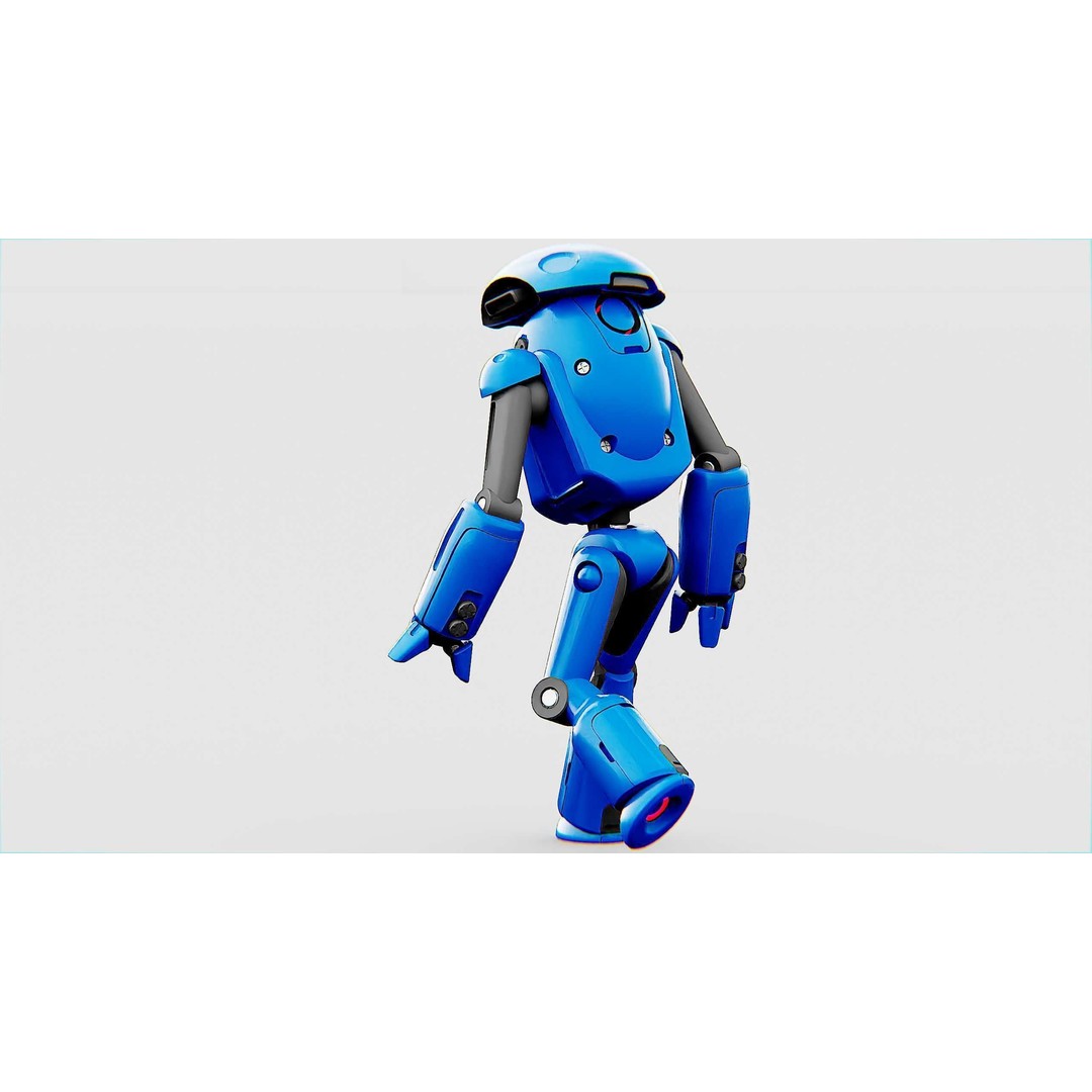 Utility Bot Sophie 3D Model – Rigged Sci-Fi Character for Games, FBX - View 9