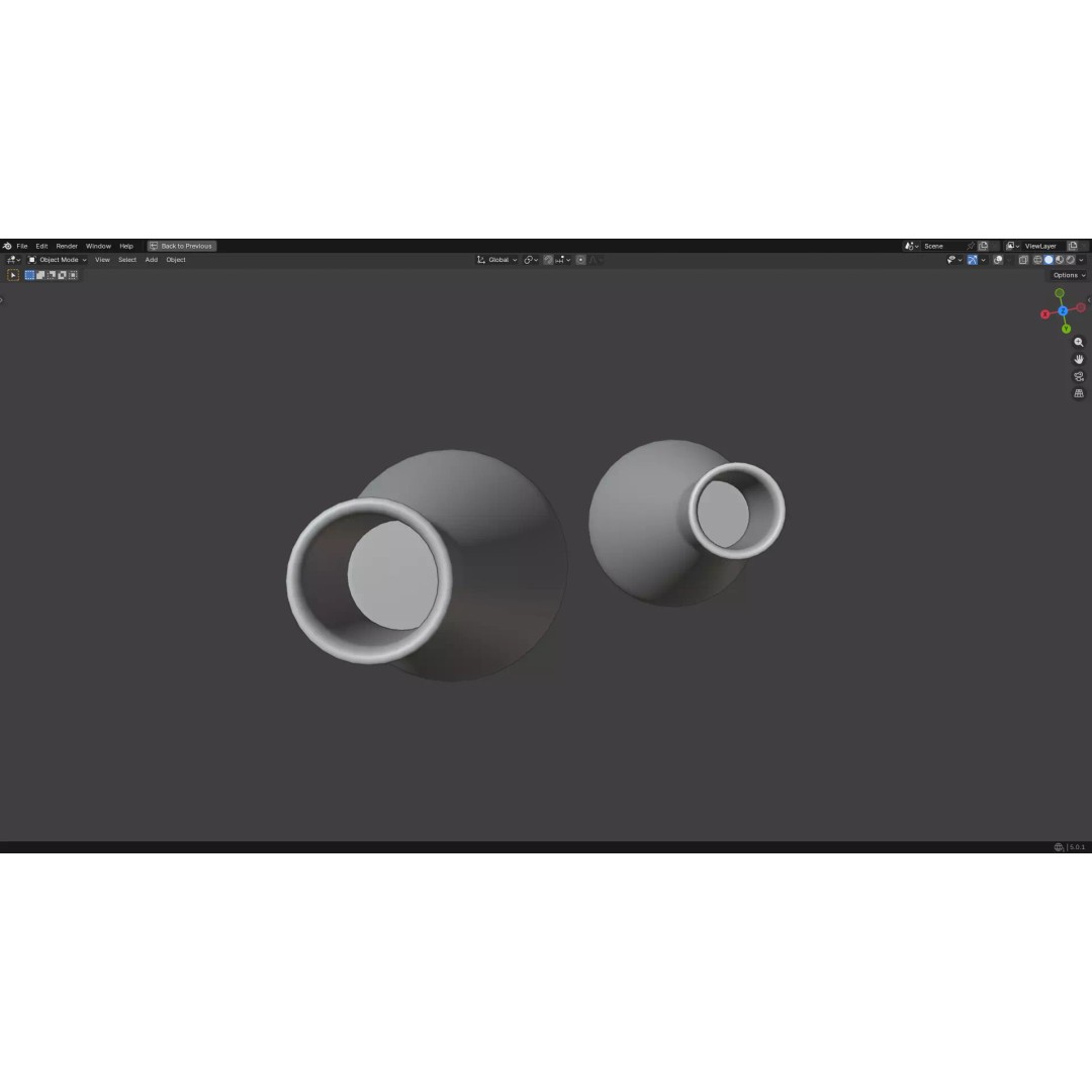 Flasks 3D Model – Low Poly PBR Glassware for Laboratory Use - View 16