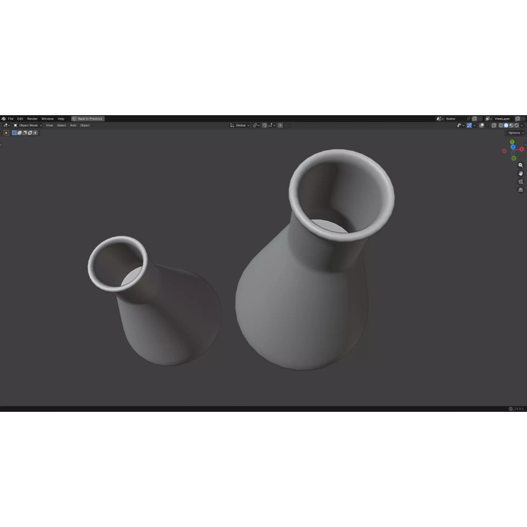 Flasks 3D Model – Low Poly PBR Glassware for Laboratory Use - View 21