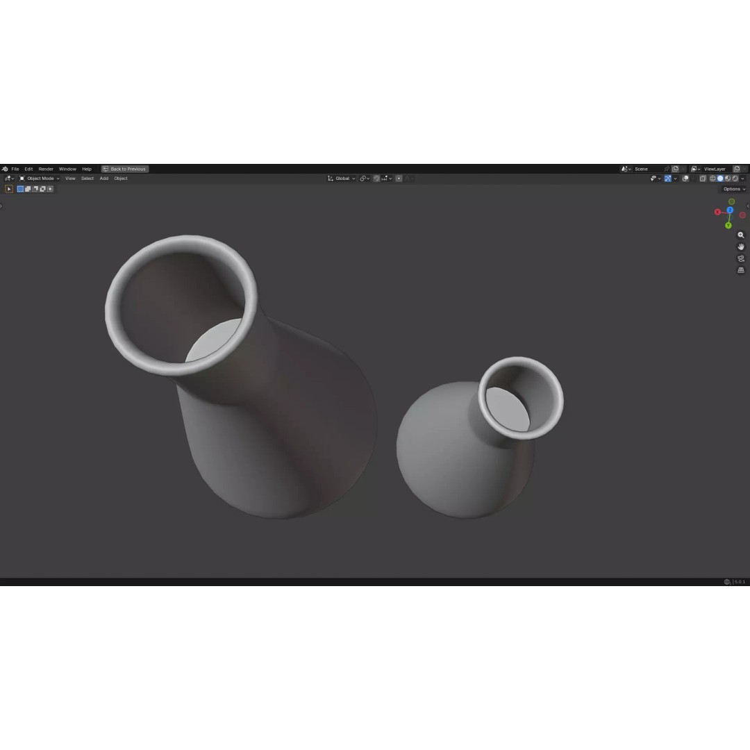 Flasks 3D Model – Low Poly PBR Glassware for Laboratory Use - View 23