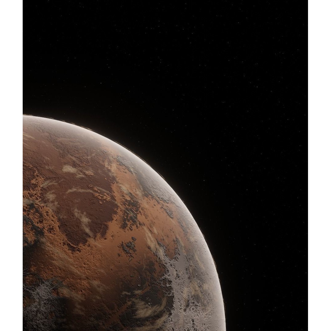 Alien Planet 3D Model – Low Poly Game Asset, FBX, PBR Textures - View 15
