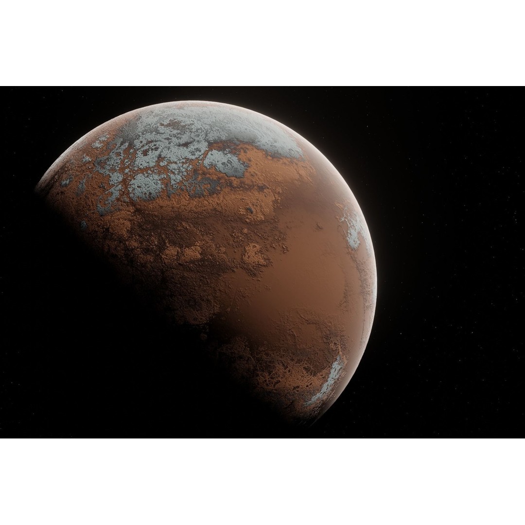 Alien Planet 3D Model – Low Poly Game Asset, FBX, PBR Textures - View 18