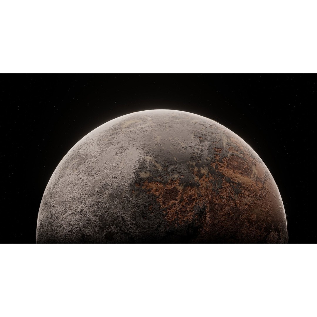 Alien Planet 3D Model – Low Poly Game Asset, FBX, PBR Textures - View 21