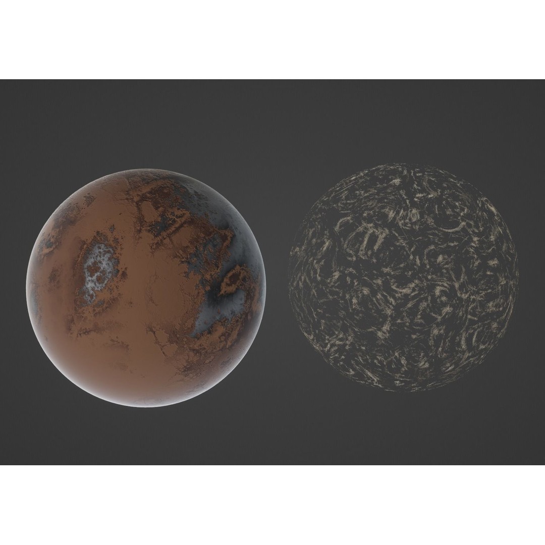 Alien Planet 3D Model – Low Poly Game Asset, FBX, PBR Textures - View 22