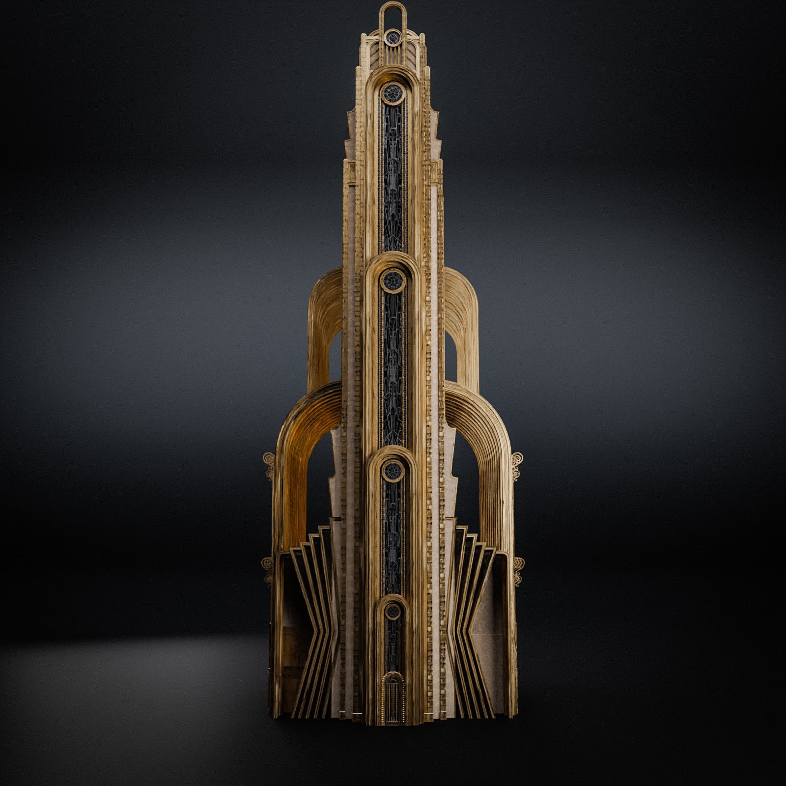 Grand Capital Building Set - Low-Poly Game-Ready 3D Model - View 20