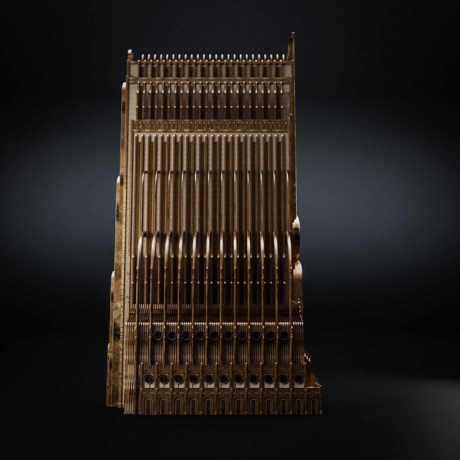 Grand Capital Building Set - Low-Poly Game-Ready 3D Model - View 23