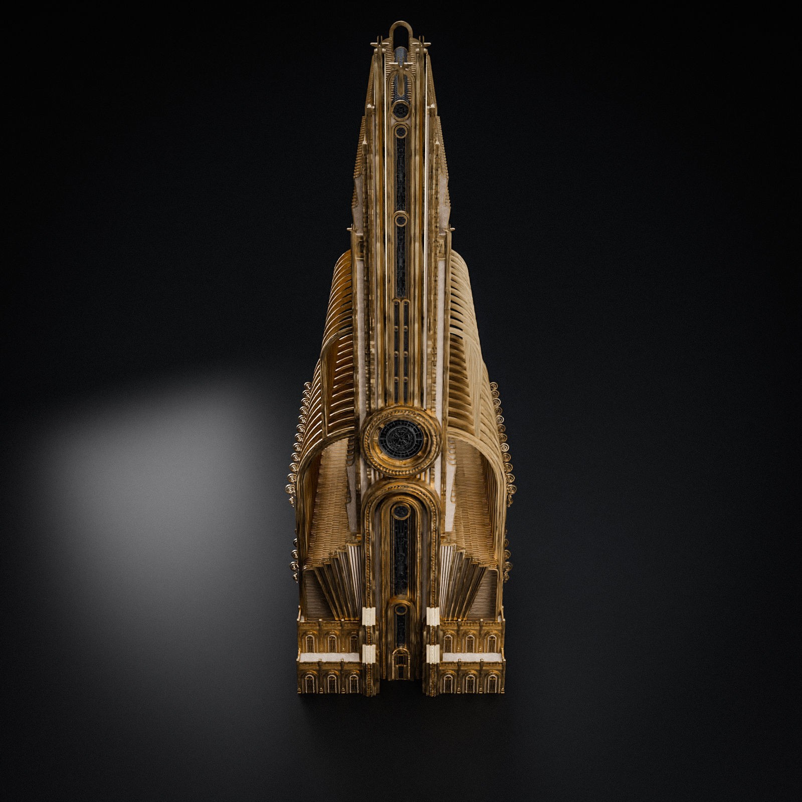 Grand Capital Building Set - Low-Poly Game-Ready 3D Model - View 25