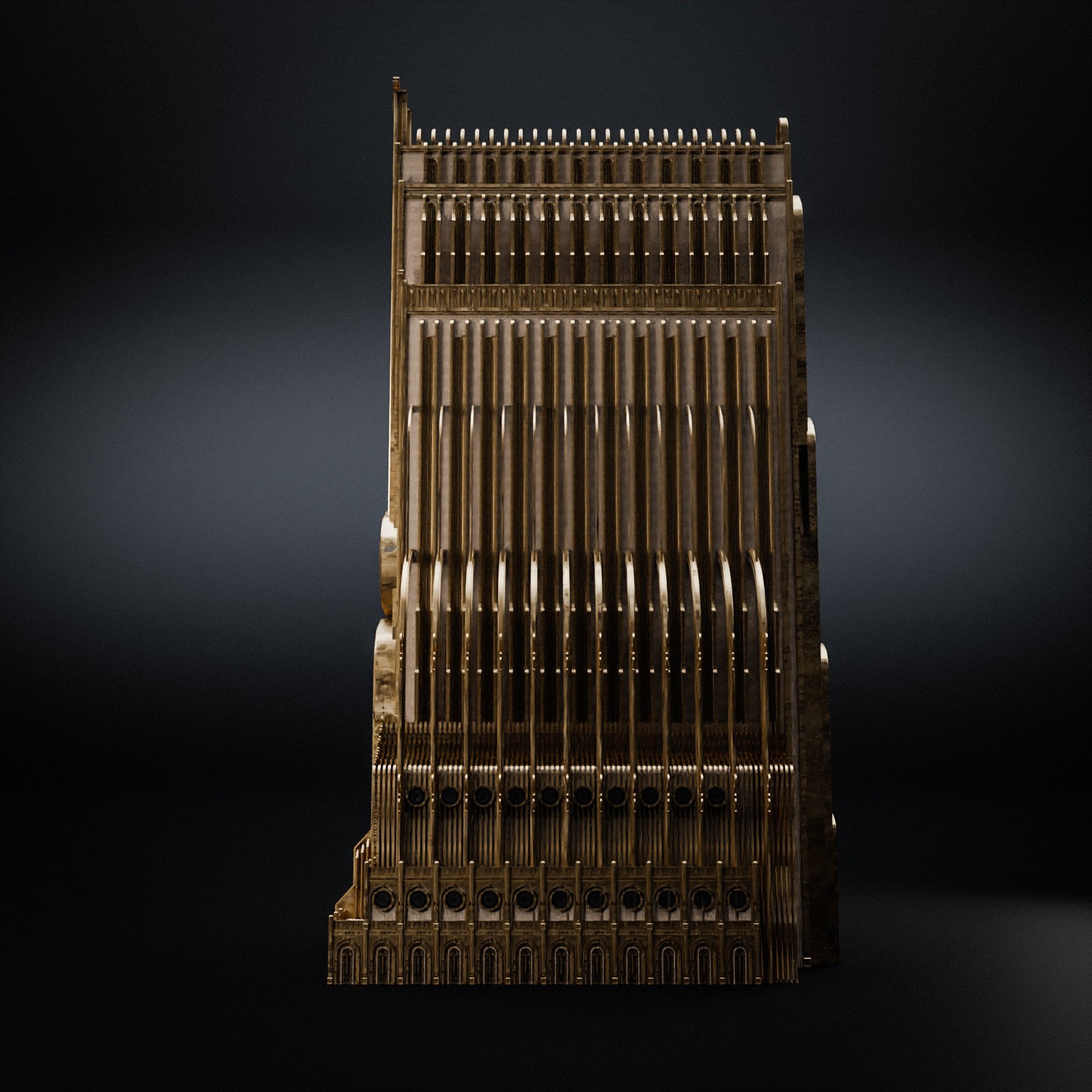 Grand Capital Building Set - Low-Poly Game-Ready 3D Model - View 31