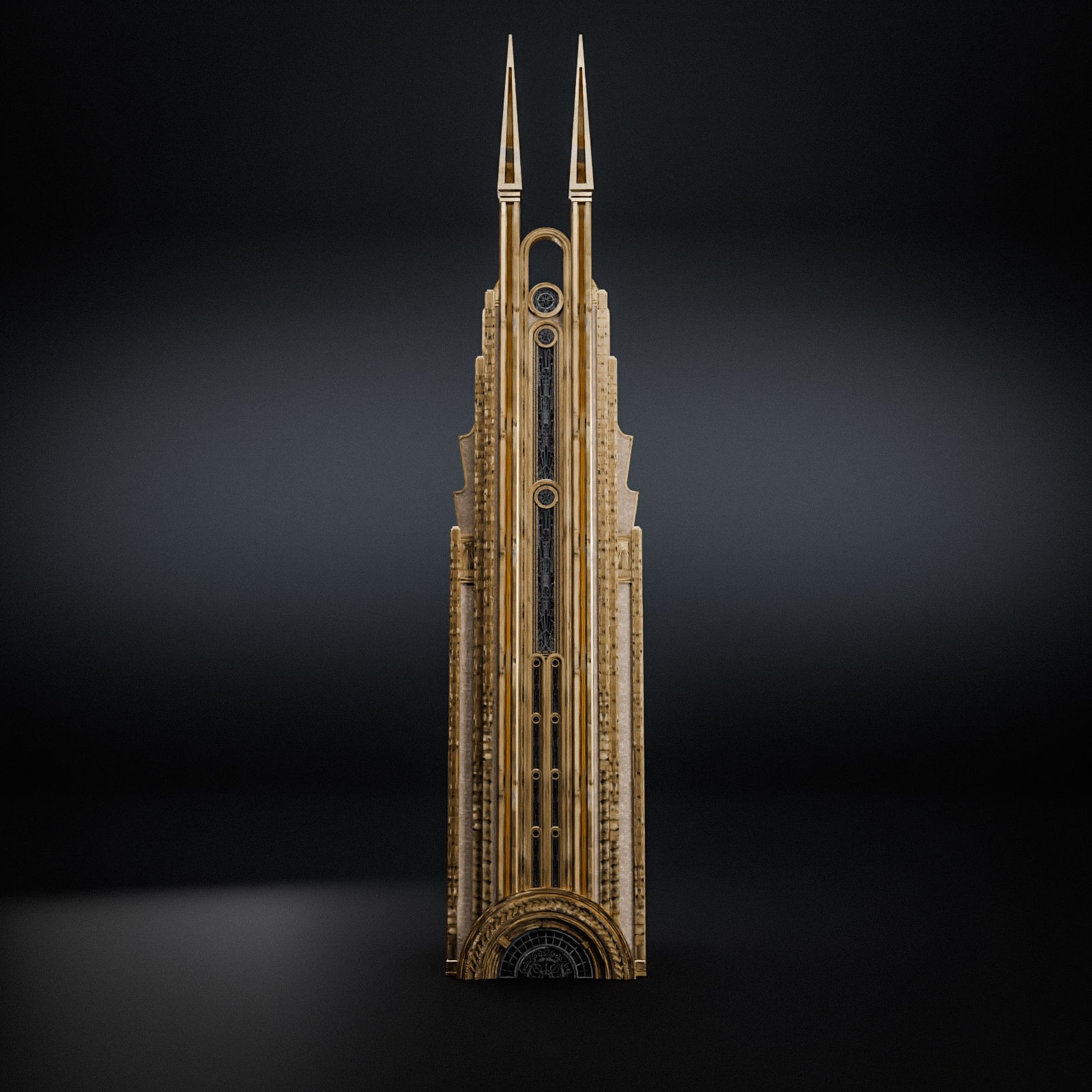 Grand Capital Building Set - Low-Poly Game-Ready 3D Model - View 33