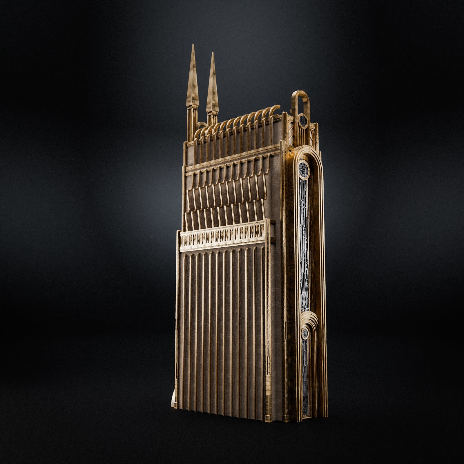 Grand Capital Building Set - Low-Poly Game-Ready 3D Model - View 36