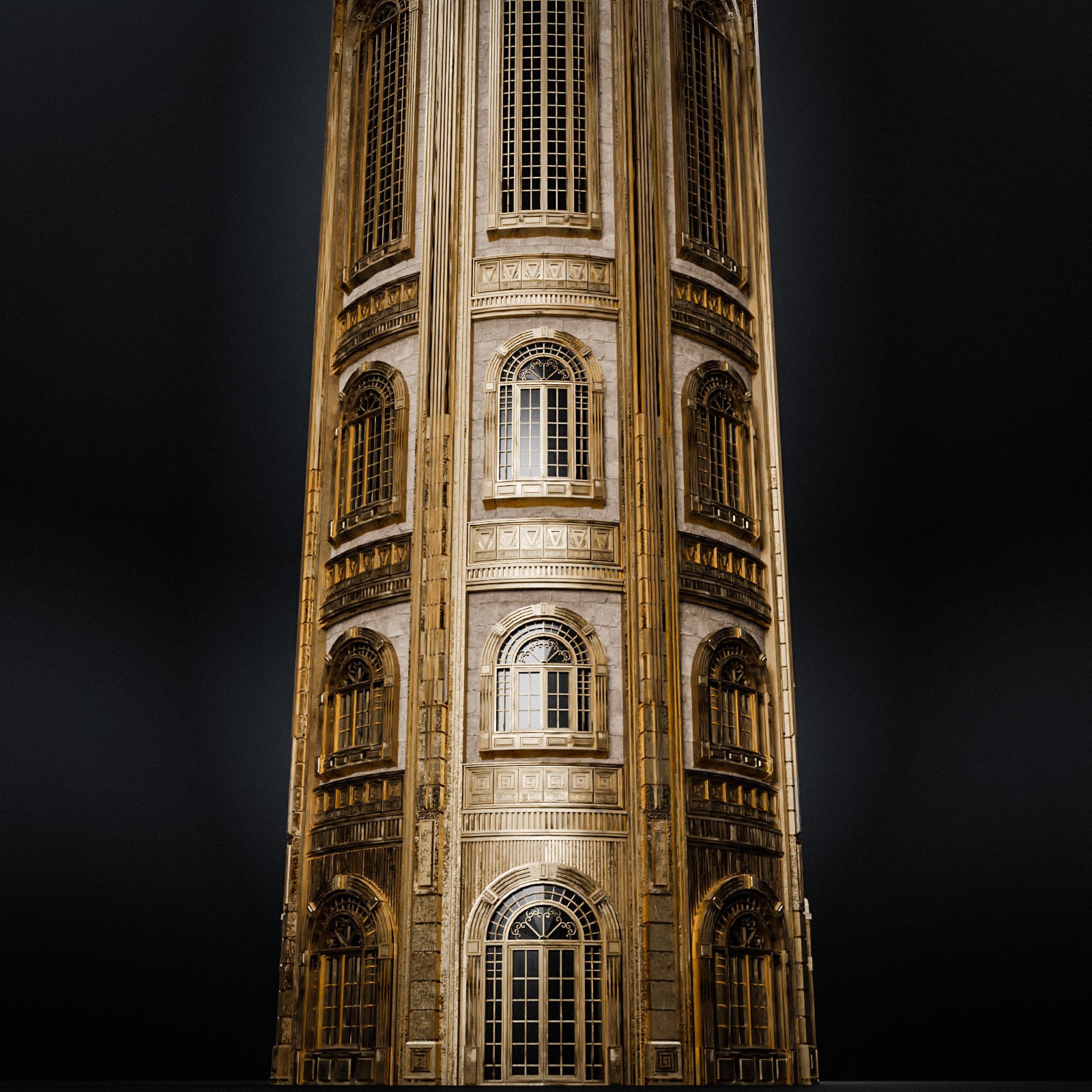 Grand Capital Building Set - Low-Poly Game-Ready 3D Model - View 43