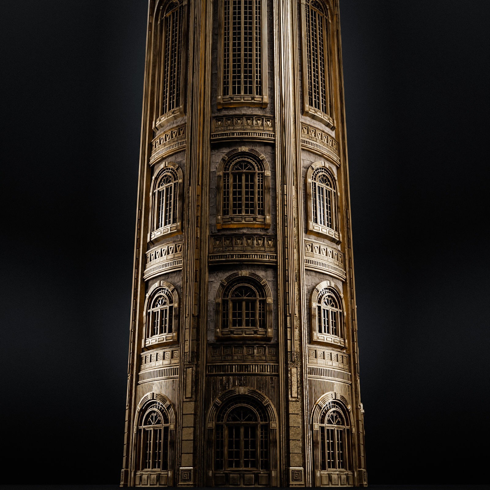 Grand Capital Building Set - Low-Poly Game-Ready 3D Model - View 44