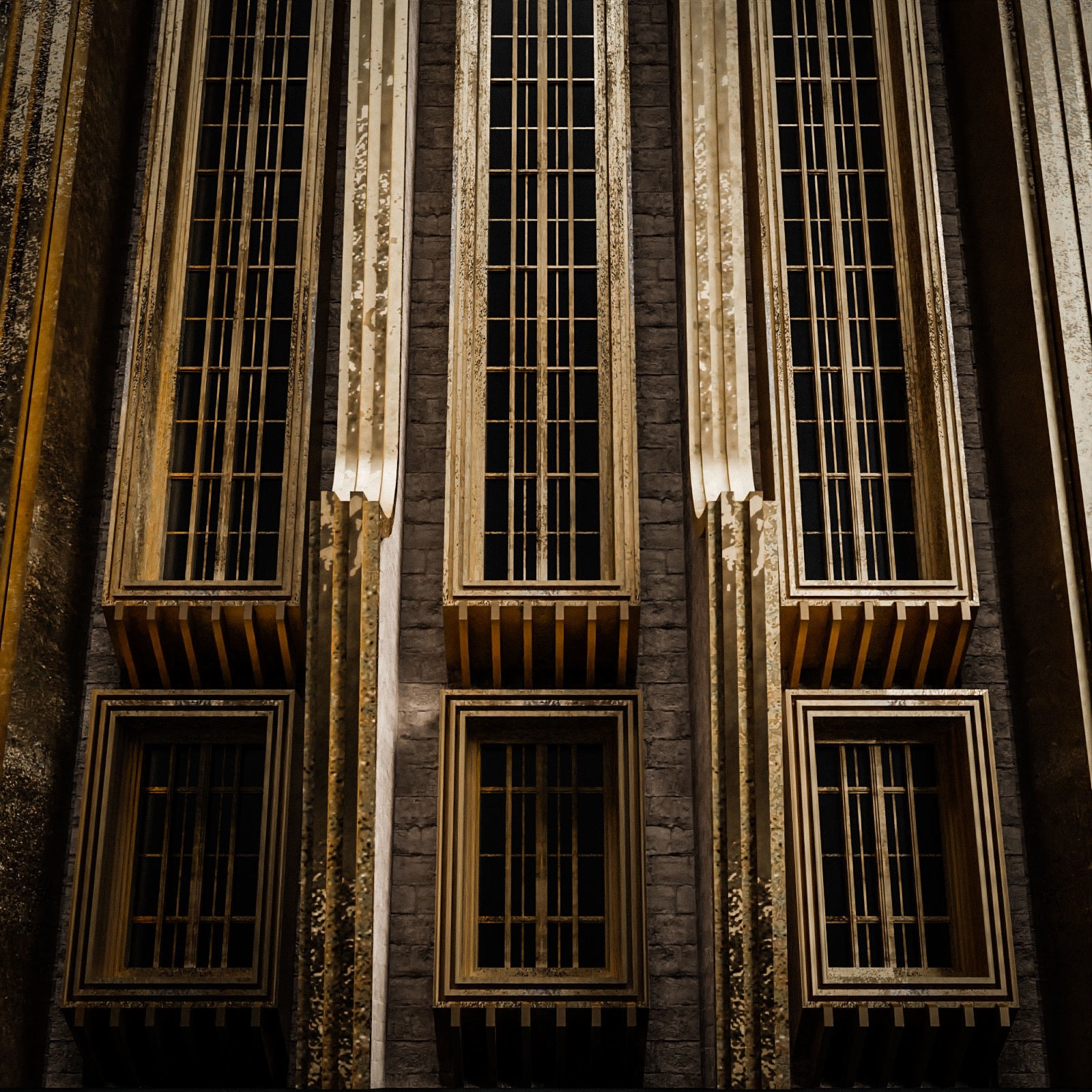 Grand Capital Building Set - Low-Poly Game-Ready 3D Model - View 47