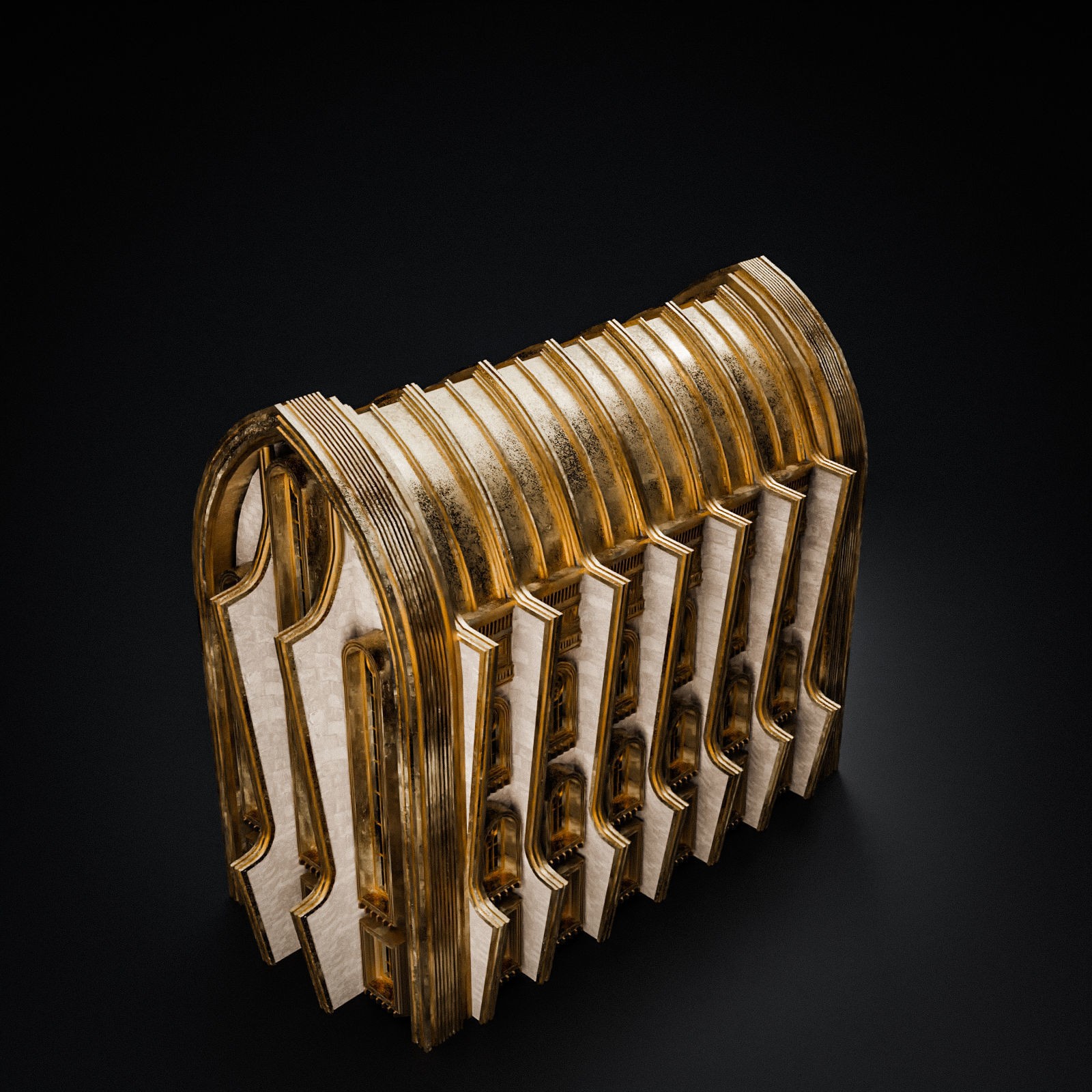 Grand Capital Building Set - Low-Poly Game-Ready 3D Model - View 51