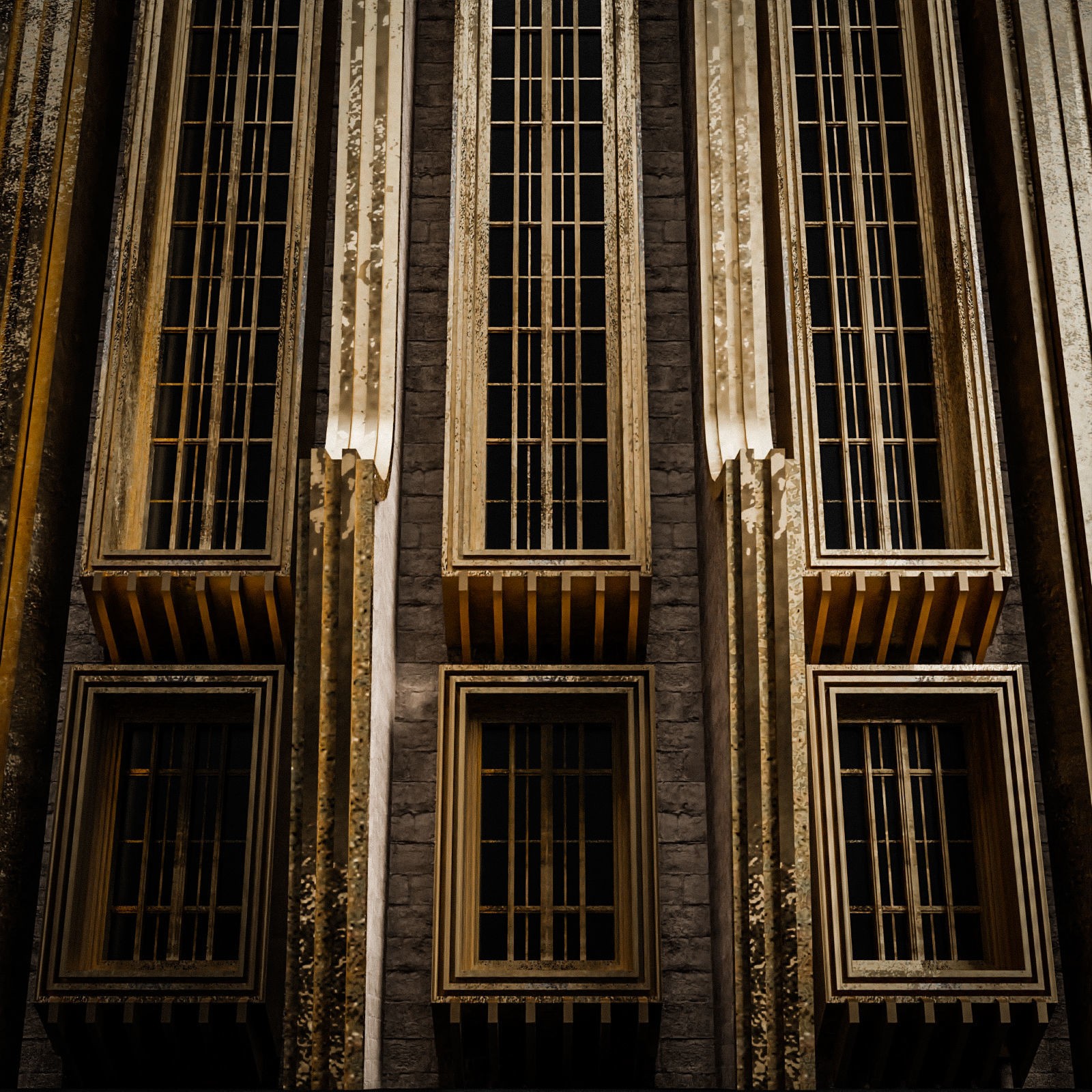 Grand Capital Building Set - Low-Poly Game-Ready 3D Model - View 55