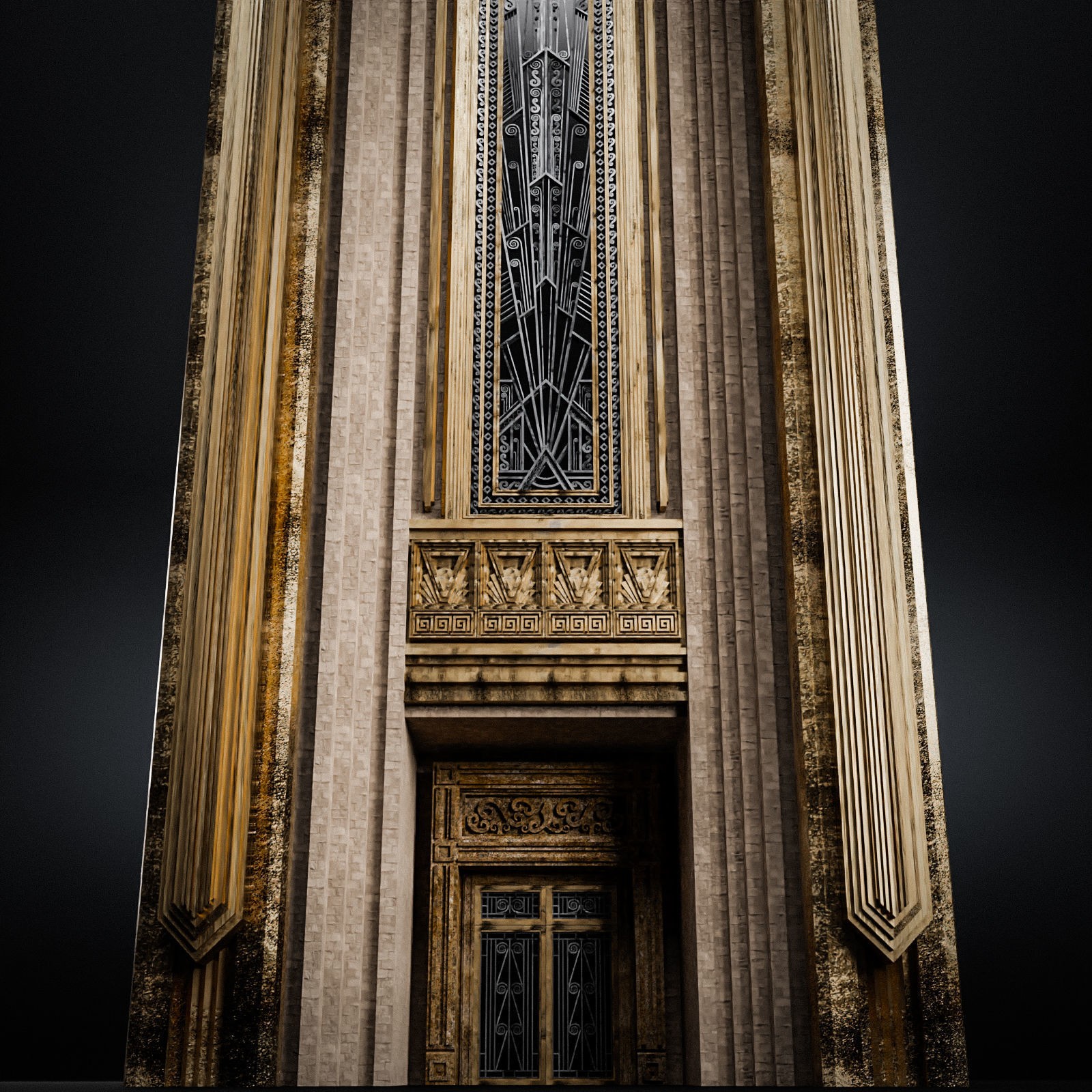 Grand Capital Building Set - Low-Poly Game-Ready 3D Model - View 59