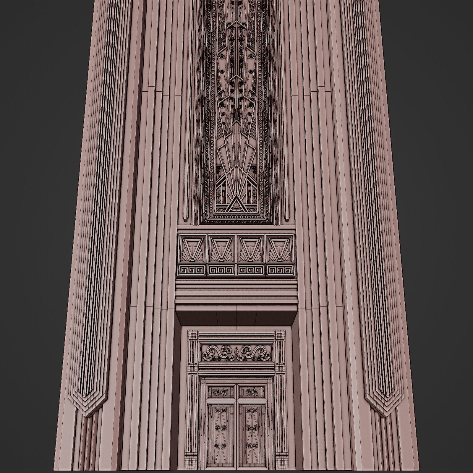 Grand Capital Building Set - Low-Poly Game-Ready 3D Model - View 63