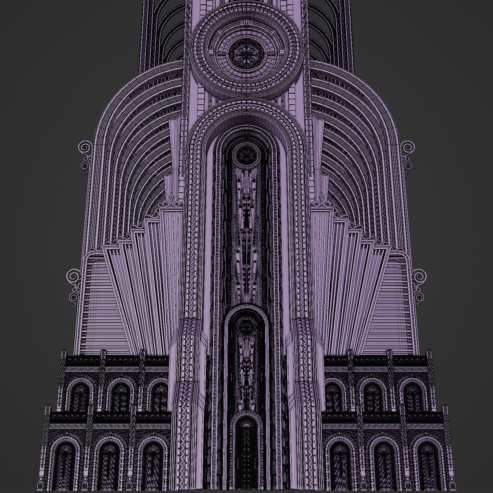 Grand Capital Building Set - Low-Poly Game-Ready 3D Model - View 67