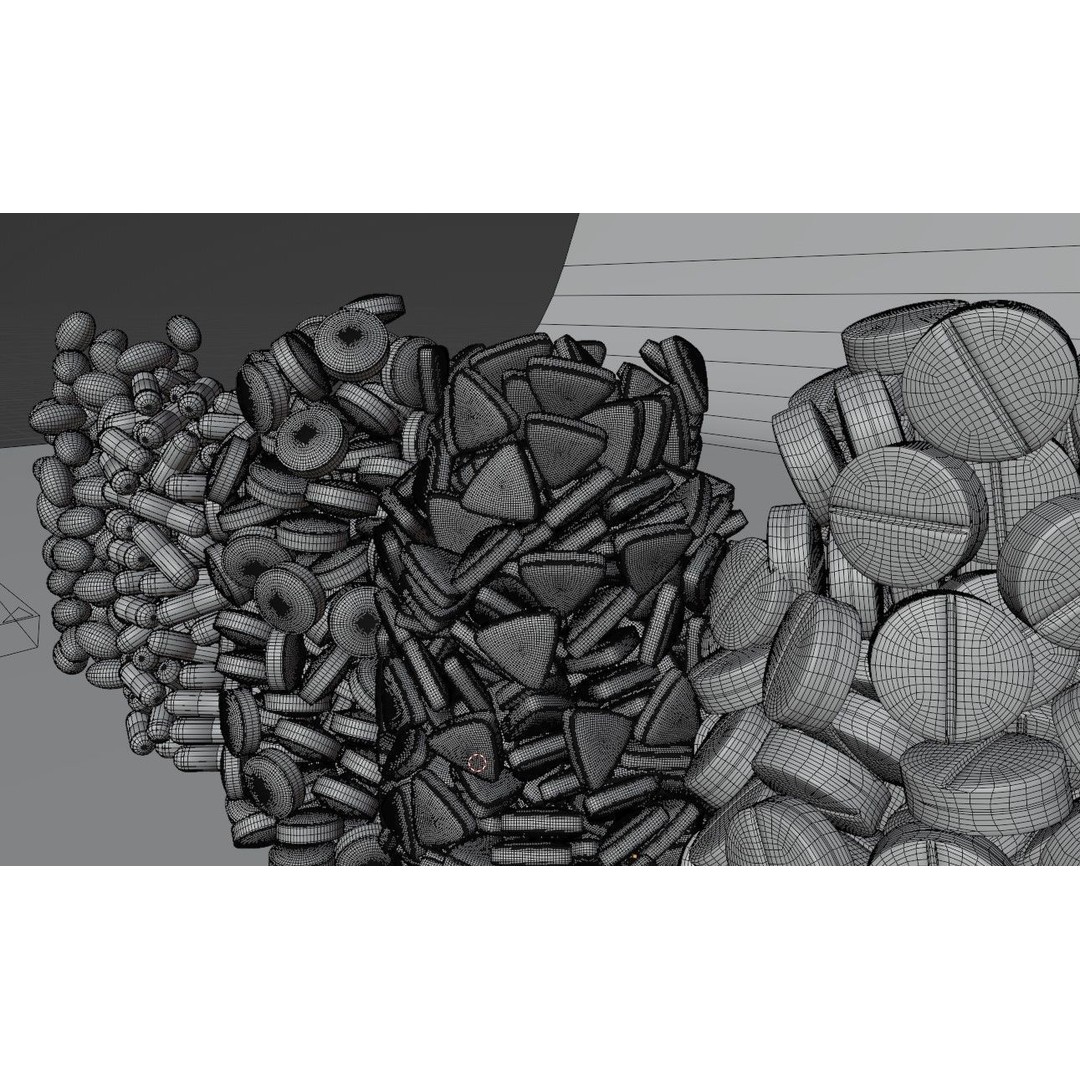 Bottle of Pills 3D Model – Low Poly Medical Asset, FBX